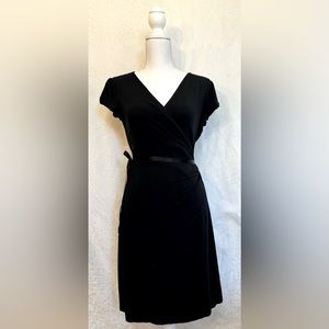 EXPRESS Wrap Dress Black V-neck